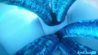 Honkai Acheron Gets both of Holes Penetrated while Covered in Hot Cum
