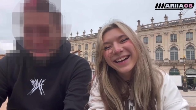 Vlog Meeting with a Subscriber Petite French Alt Tattooed in Public is going to get a Big Cock