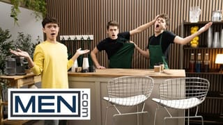 MEN - Sam Ledger Asks Barista Joey Mills for something Hot & Creamy so he Gets Cum all over his Body - Pornhub Gay