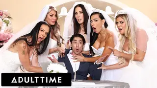 ADULT TIME - Big Titty MILF Brides Discipline Big Dick Wedding Planner with INSANE REVERSE GANGBANG!