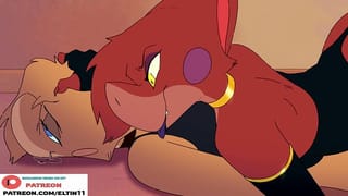 HORNY FUTANARI FURRY GIRL HARD ANAL FUCKED AND CREAMPIE - FUTA FURRY CARTOON 4K 60FPS