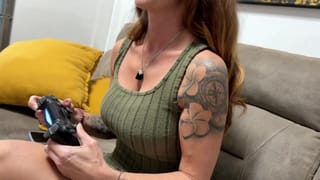 MILF Plays Playstation with her best Friend's Husband