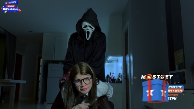 Hard Anal with Screaming. Porn Parody of the Movie "scream"