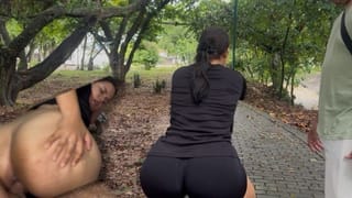 MILF CAUGHT CHEATING IN PUBLIC SPACE WITH PERSONAL TRAINER