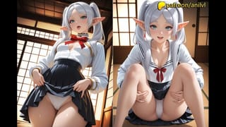 Frieren Masturbated for a Thousand Years and Finally found the Dick of her Dreams
