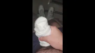 Using my Sock like a Cumrag as I Cum in it