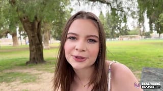 Real Teens - PAWG Brunette Teen Adrianna Jade Fucks like a Pro in her first Casting Scene