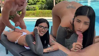 WELL-ENDOWED FOREIGNER ENDS UP PUTTING HIS DICK IN ME WHILE GIVING ME a MASSAGE - LA ROLA