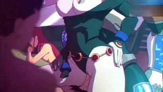 Teen Titans Cartoon Group SEX Party