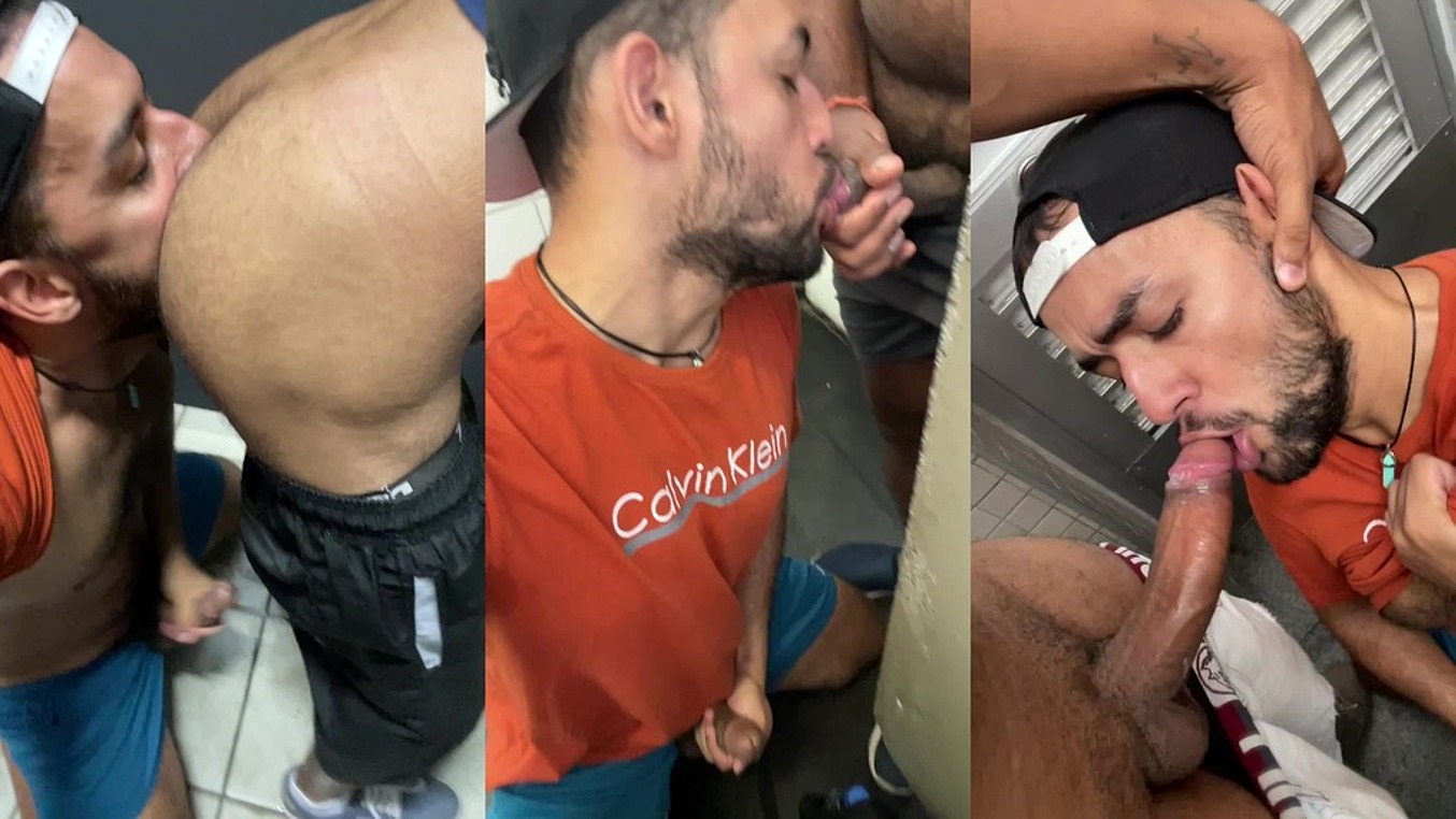 ENTRA E SAI NO BANHEIRO COM MACHOS TREPANDO .
