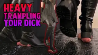 Heavy Trampling your Dick in Thigh High Leather Boots - TamyStarly - Trample, Crushing, Bootjob, CBT