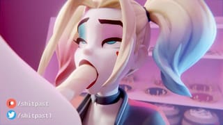 Harley Quinn Pounced on my Cock like a Bird of Prey. but my Dick is not a Worm... (((