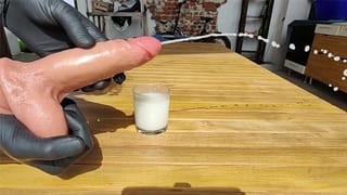 Cumming Realistic Dildo, Long Cumming without External Tube, Sex Toy