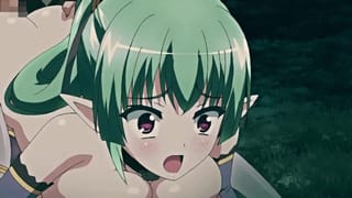 Horny Green Haired Bitch Likes to make a Paizuri with her Tits