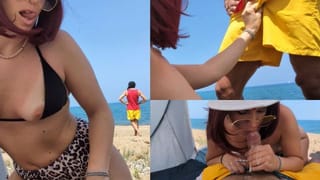 MILF Fucks Lifeguard on Nudist Beach