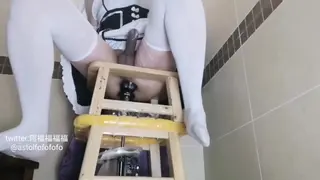 The Femboy Sits on the Chair of Orgasm