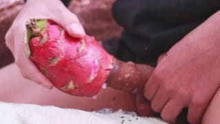 I was so Horny I used a Dragon Fruit to Jerk off and then took a Long Piss - Pornhub Gay