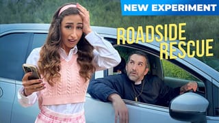 Hot Girl in Mini Skirt Sucks off a Real Priest