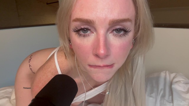 POV ASMR Sex Roleplay. Sucking, Riding, Wet Pussy Sounds & Cumming all for you - Remi Reagan