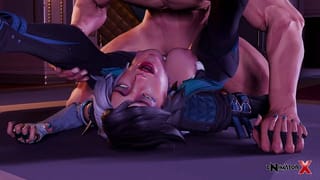 Luna Snow Gets a little help from Johnny [marvel Rivals] (eNimatorX)