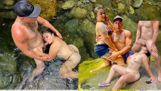 I Invite an Uber Driver to the River and let me be Fucked Outdoors
