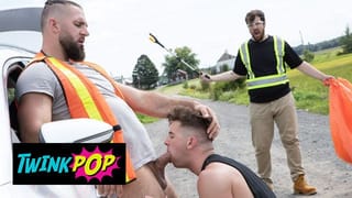 TWINKPOP - Trevor Brooks Takes Chuck Conrad’s Huge Cock in the Car and Waits for a Hot Facial Finish - Pornhub Gay