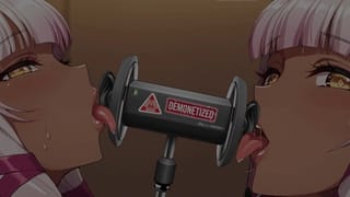 Evelyn Licks & Kisses your Ears and Gets ADDICTED Japanese ASMR 耳舐め