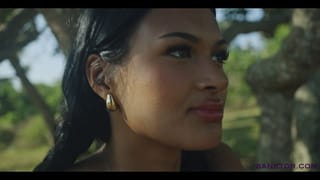 SANKTOR | TOPLESS CURVY NATIVE AMERICAN GIRL AT THE RANCHO
