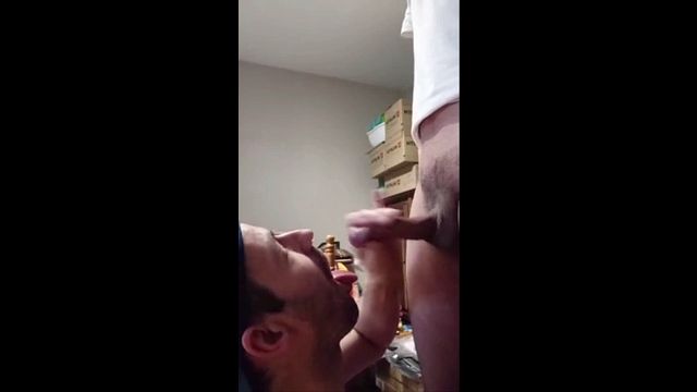 A Guy Sucks his Friend's Big Cock during a Move - Pornhub Gay