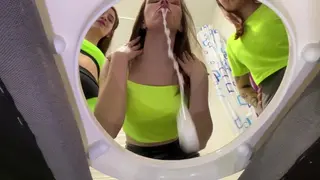 Pov Femdom porn video – You are a Human Trash can for Spitting, Nail Dust, Snot, Earwax from three Mistresses (Femdom POV)