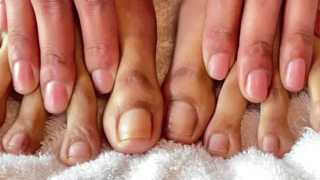 Hands porn video – Clear Toe and Finger Nails Fetish