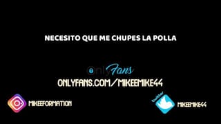 Spanish Erotic AUDIO - Suck my COCK because I have it FAT