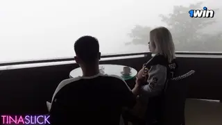 Tina Slick - I almost got Caught Fucking in the Balcony! the Hotel Staff Knocked on our Door!?