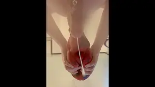 Fucking Bad Dragon Pussy in the Shower and Cumming Hard
