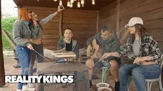 REALITY KINGS - Raul Costa makes Mina Von D Follow him so he can Fuck her Pussy behind the Tree