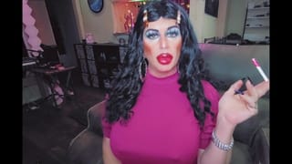 Sissy Brainwash I Control you and Turn you into a Heavy Makeup Lipstick Smoking Bimbo