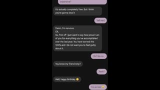 Sorry I Missed your Birthday, but i'll let you Fuck my best Friend
