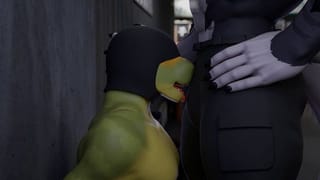 Public Alleyway Throatfuck. Artist: ChoPanther - Pornhub Gay