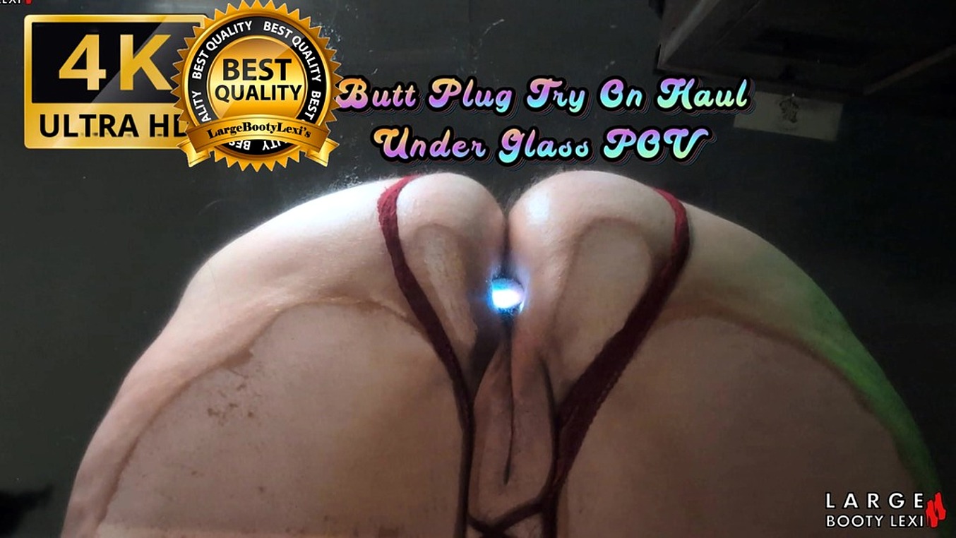 Butt Plug Try-On Haul in Clear Seat POV (4K Landscape)