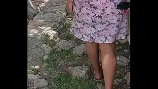 Arelyb porn video – Showing my little butt in a park