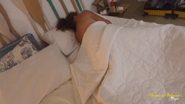 Stepmom Wakes up to Stepson's Hard Cock while she Confused him with his Father!