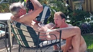 Daddy Jay Taylor Gets Backyard Blowjob - Pornhub Gay
