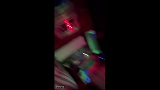 Hot Couple Fucking in the Playroom at Sex Club!