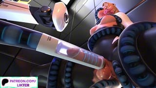 FUTANARI GWEN STACY USING NEW SEX MACHINE HENTAI ANIMATION FUTA