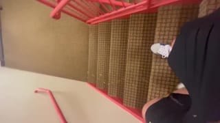 Piss Fetish Peeing Pee Walk in Straircase