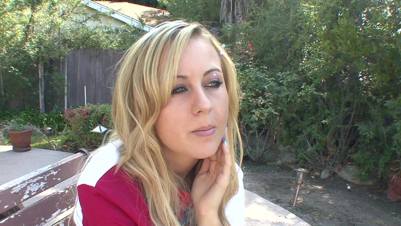 Mae Meyers Is A Very Naughty Cheerleader That Loves Two Guys At A Time