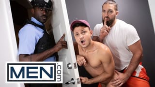 MEN - Chuck Conrad Walks in while Enzo Muller Fucks himself with a Toy so he Takes over - Pornhub Gay