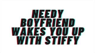 AUDIO ONLY: Needy Boyfriend Wakes you up with his Hard Cock. Cums inside saying "i Love You"