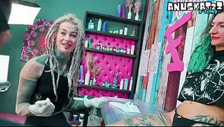 Tattooing Techniques porn video – Getting My Ass Fucked While Tattooing Her – Relaxing Session