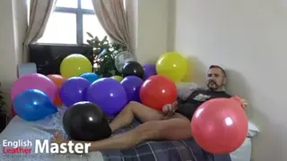 DILF Blows and Pops Balloons before Cumming on one like a Looner PREVIEW - Pornhub Gay